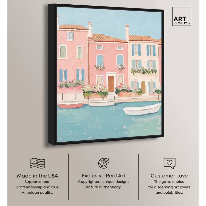 Adrift in Venice Canvas by Art Remedy