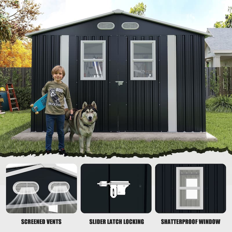 8x8FT Outdoor Storage Shed