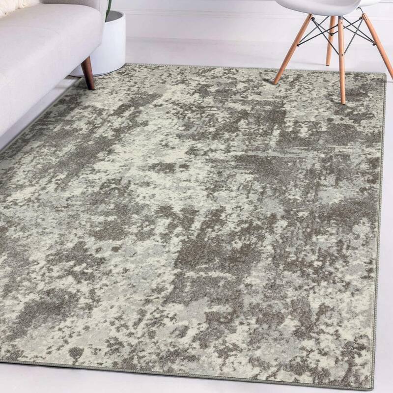Luxe Weavers Modern Abstract Medium Pile Area Rug, Indoor Carpet - 8x10 - Grey