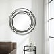 preview thumbnail 4 of 4, Uttermost Whirlwind Black Round Mirror