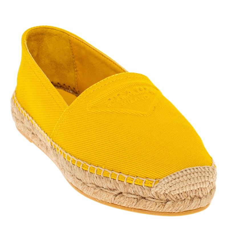 Prada Logo Embossed Espadrilles - 39 EU
