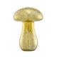 preview thumbnail 6 of 8, Alloya Mushroom Decorative Accent Metal Tabletop Sculpture Nature Figure - Gold or Silver Gold