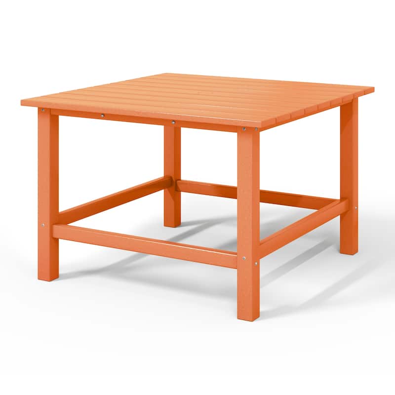 Polytrends Laguna Kids Outdoor 31" Square Poly Dining Table