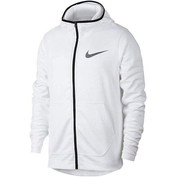 white dri fit hoodie