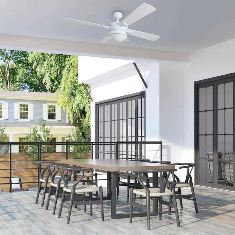 Copper Grove Ayre 52-inch White Outdoor 4-blade Ceiling Fan
