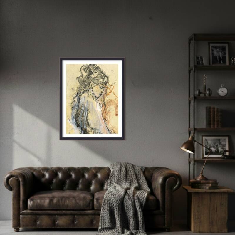 Emphasizing Fluid Lines And Textures by Ute Rathmann Wood Framed Wall Art Print
