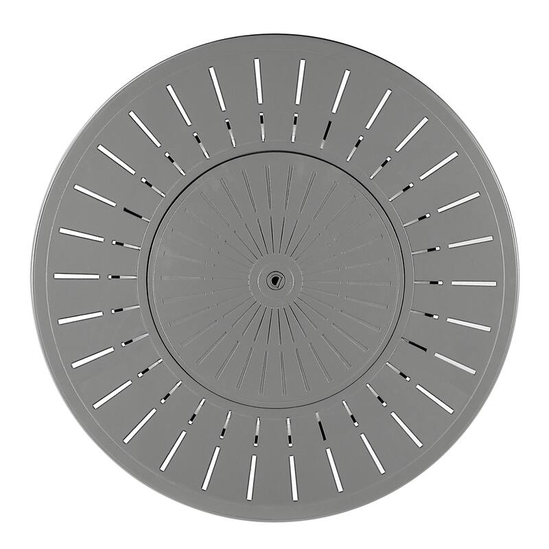 Aluminum Outdoor 44 in. Round Propane Fire Table with Fire Beads, Lid and Fabric Cover, 57,000 BTUs in Antique Copper Finish