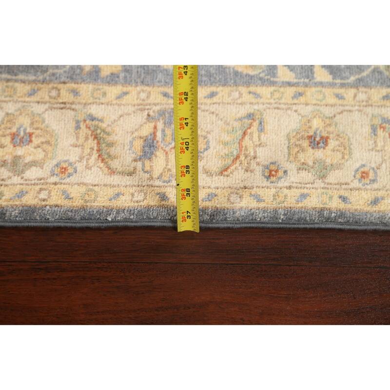 Peshawar Chobi Oriental Vegetable Dye Wool Runner Rug Hand-knotted - 2'10" x 9'9"
