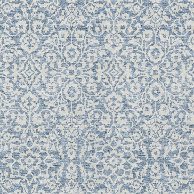 HomeRoots Damask Traditional Rectangle Outdoor Rug