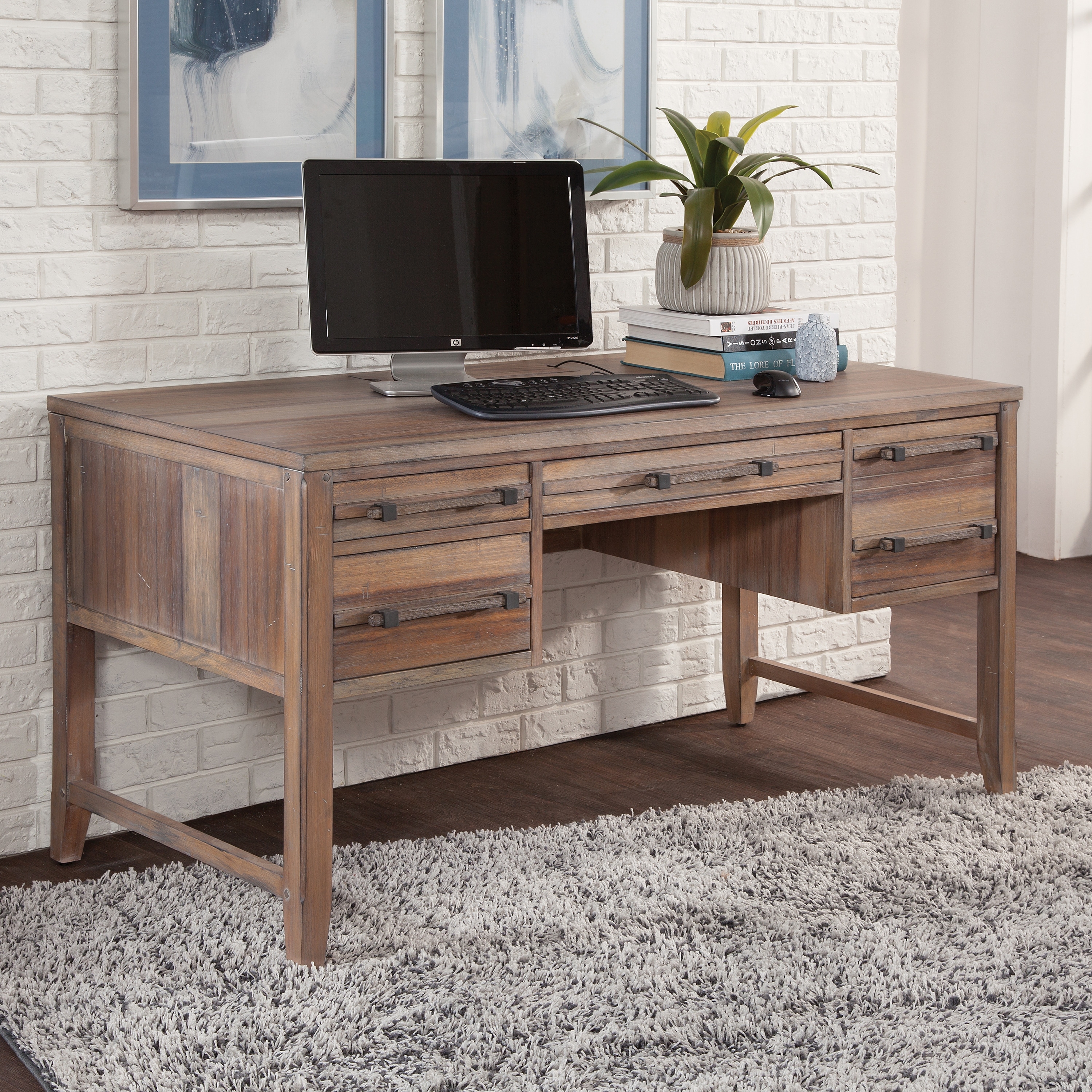 60 inch office shop desk with drawers
