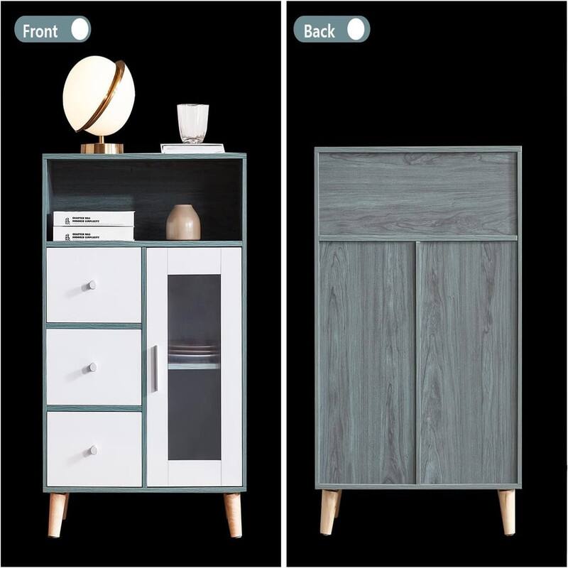 Sideboard Functional Kitchen Cabinet - 13.38"D x 23.6"W x 36.2"H