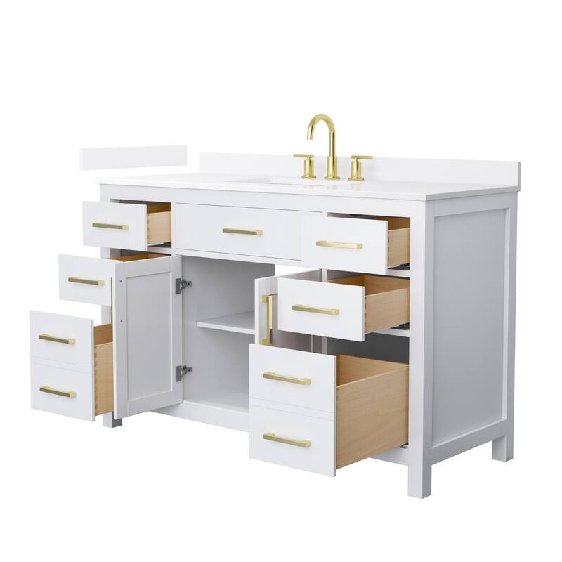 Wyndham Collection WCG2424-54S-QTZ-US3MXX Beckett 54" Free Standing
