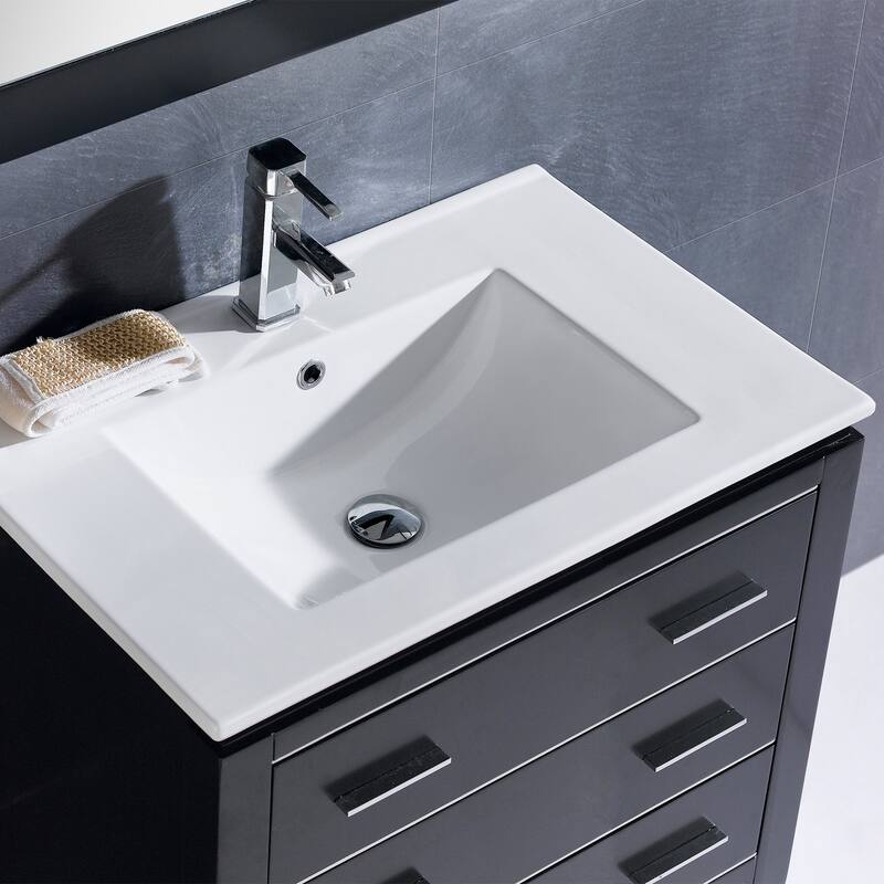 Dowell 18" FTB Ceramic Single Bathroom Vanity Basin