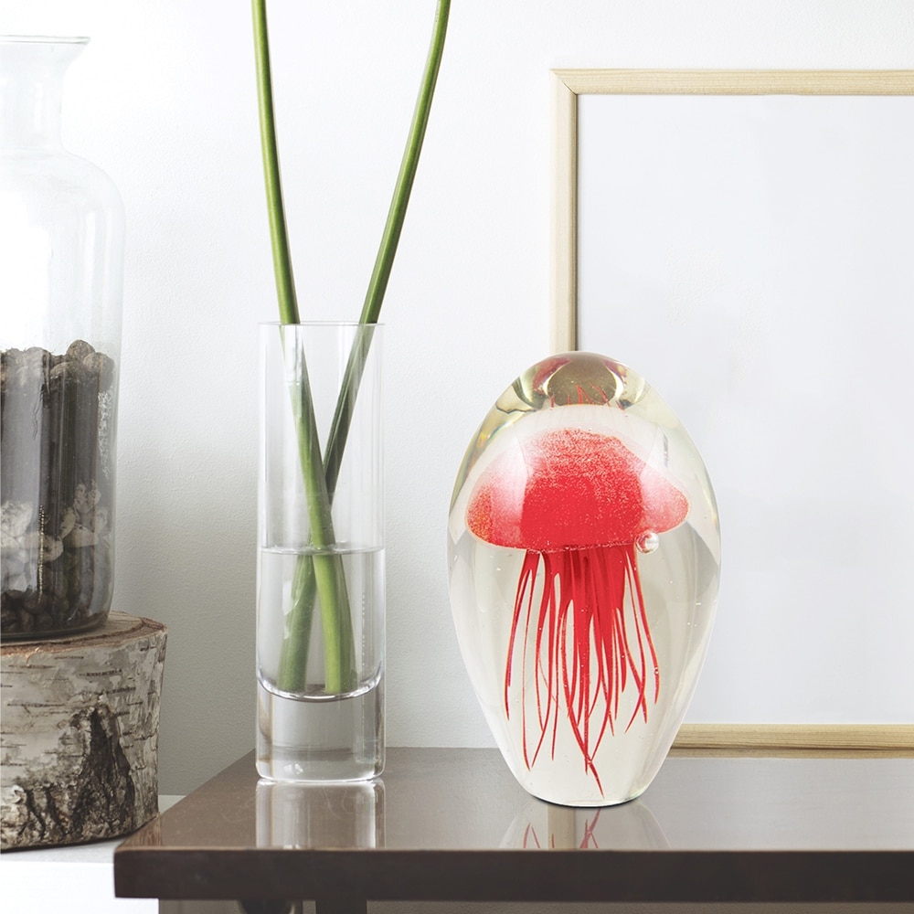 Decorative red glass shop