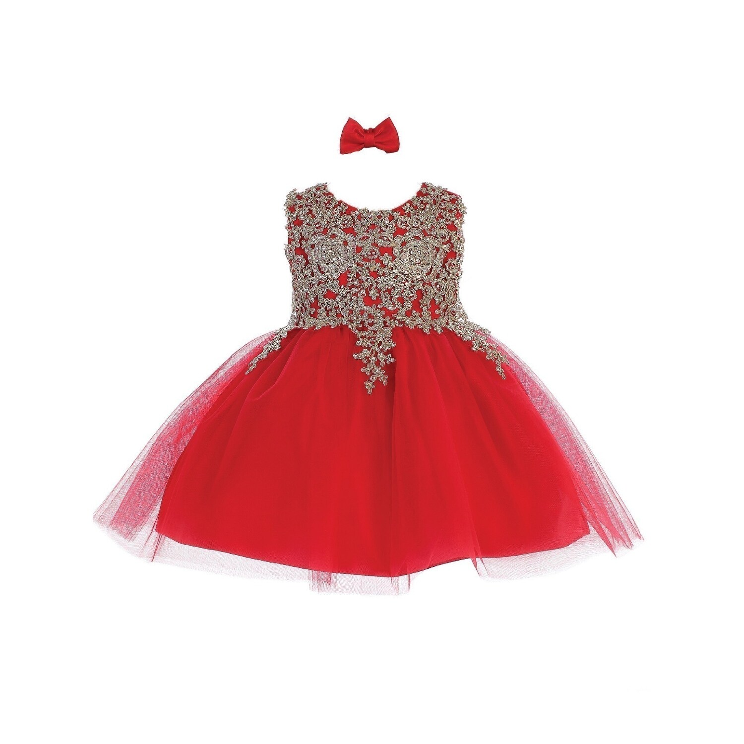 baby girl red lace dress