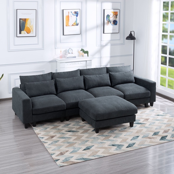 Sectionals with ottoman for clearance sale