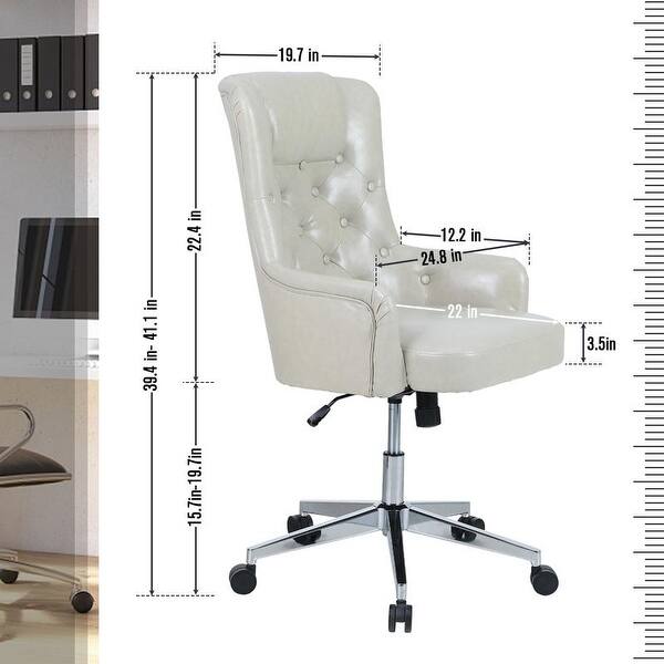 PHI VILLA Adjustable Swivel Home Office Rocking Chair Bed Bath