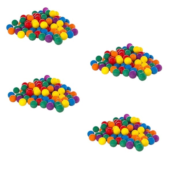 slide 2 of 4, Intex 100-Pack Large Plastic Multi-Colored Fun Ballz For Ball Pits (4 Pack) - 2.6