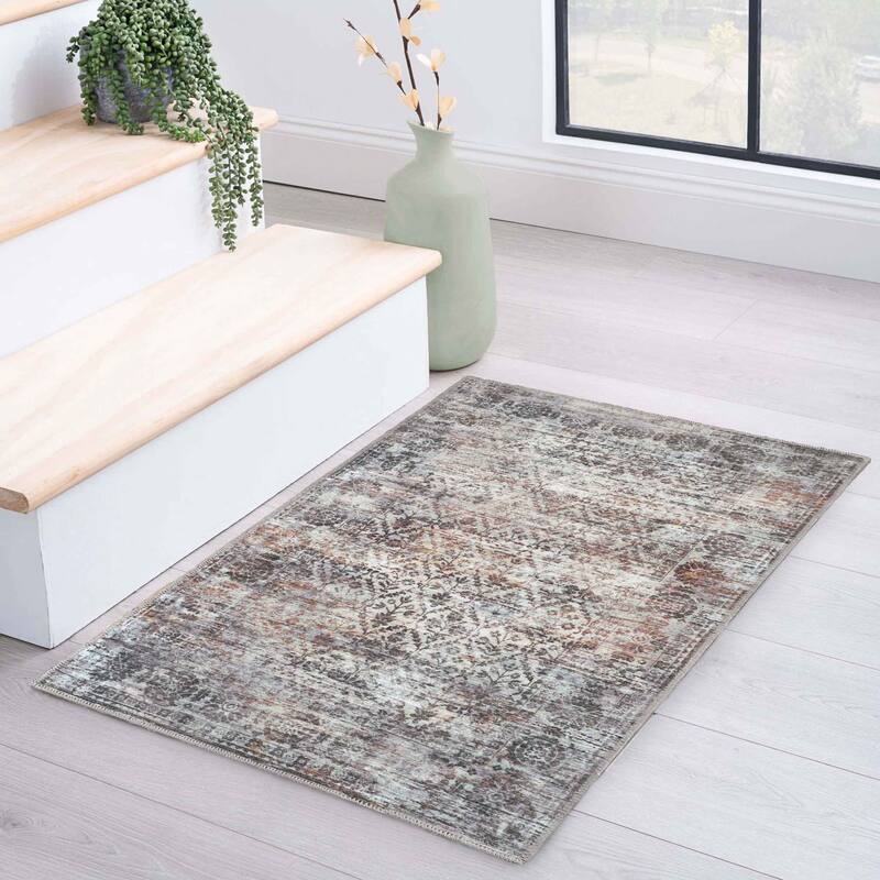 Superior Macaw Lattice Non-Slip Machine Washable Indoor Area Rug or Runner - 2' x 3'