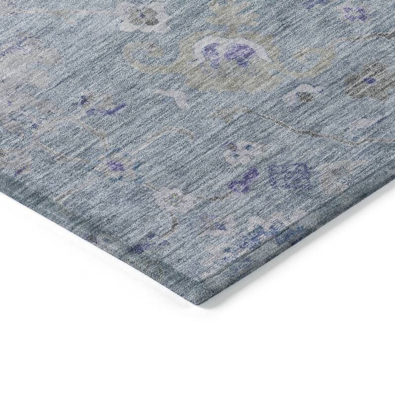 HomeRoots Floral Traditional Rectangle Outdoor Rug