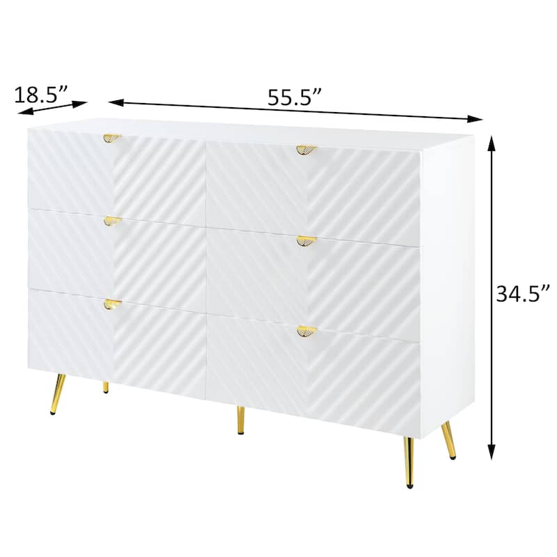 Kylie 6-drawer Double Dresser