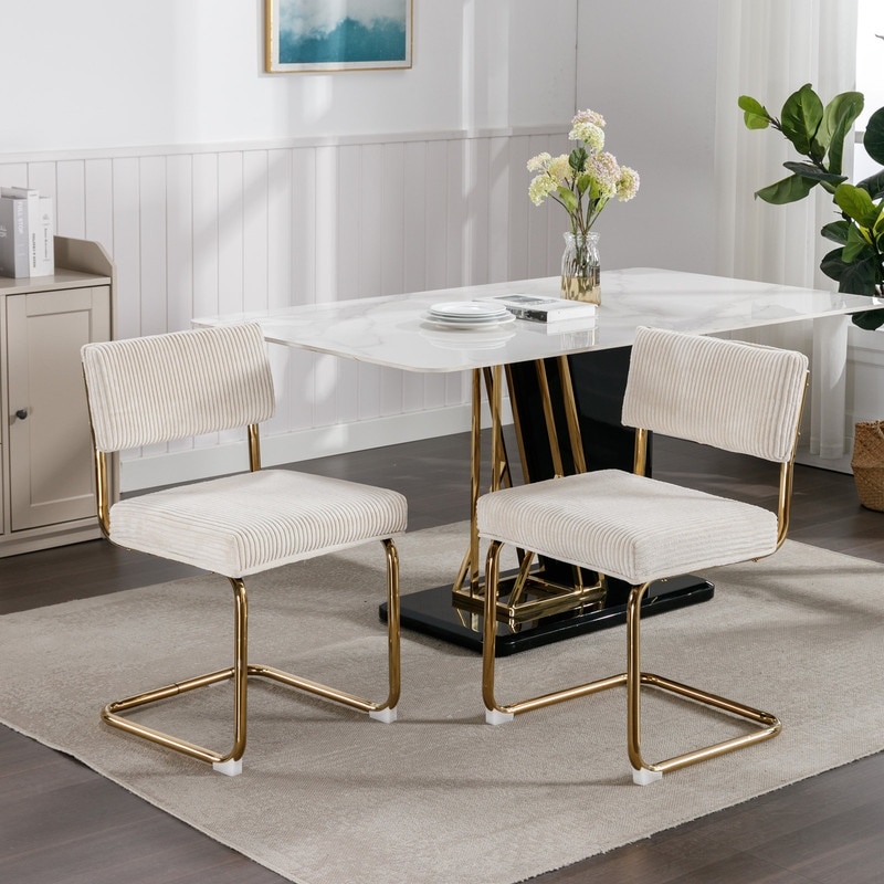 Gold dining chairs set of 2 deals