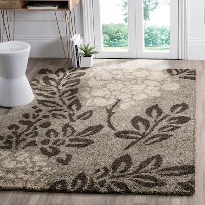 SAFAVIEH Florida Shag Seeta Floral Area 1.2-inch Thick Rug