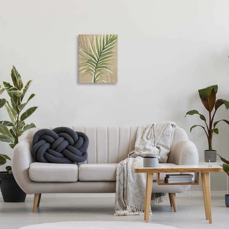 Stupell Rustic Palm Plant Canvas Wall Art Design By June Erica Vess
