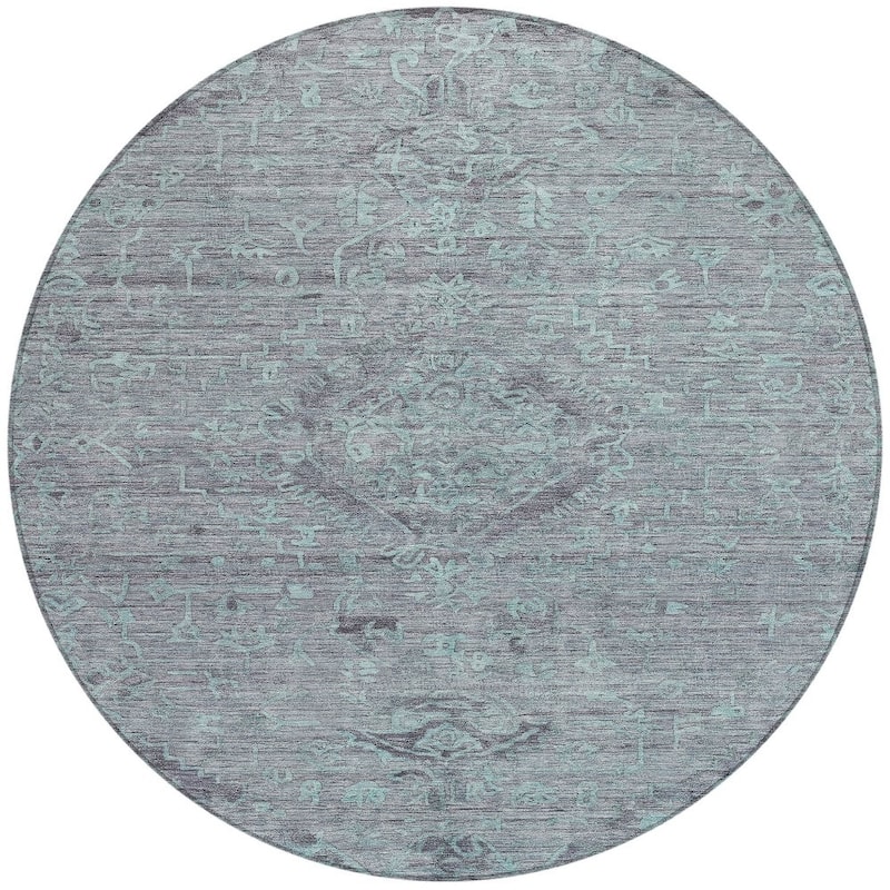 HomeRoots Floral Traditional Rectangle Outdoor Rug
