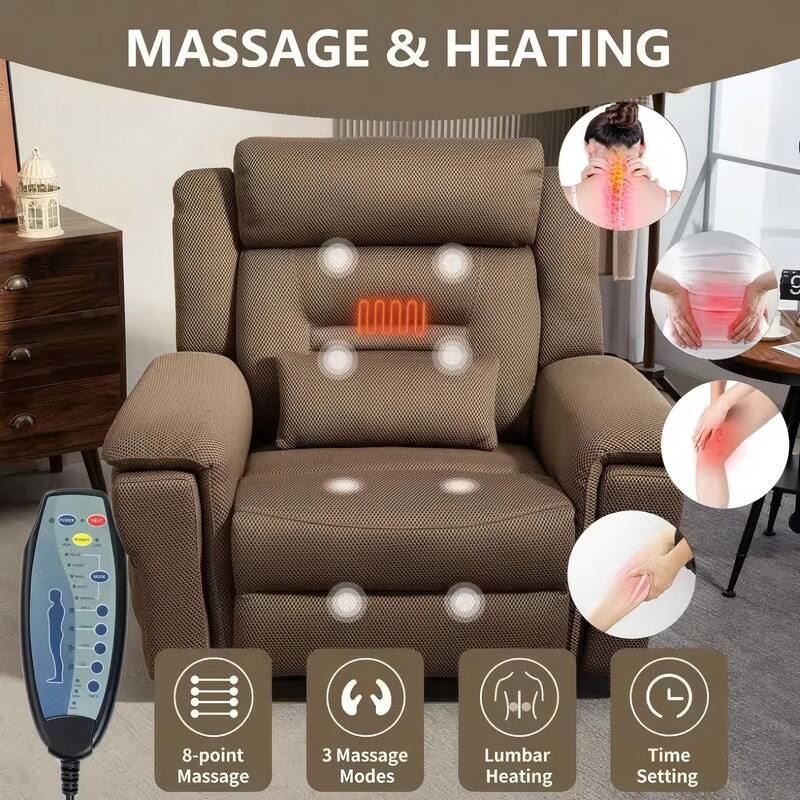 50-In Oversized Dual Motors Power Lift Recliner,Extra Wide Seat Lift Recliner with Heat/Massage,Wireless Charging