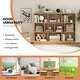 preview thumbnail 15 of 21, 41 inches Wooden Toy Storage Organizer with 10 Cubes for Classroom Daycare Nursery Kindergarten - 55" x 9.5" x 41" (L x W x H)