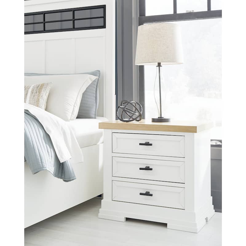 Signature Design by Ashley Ashbryn White/Natural Nightstand