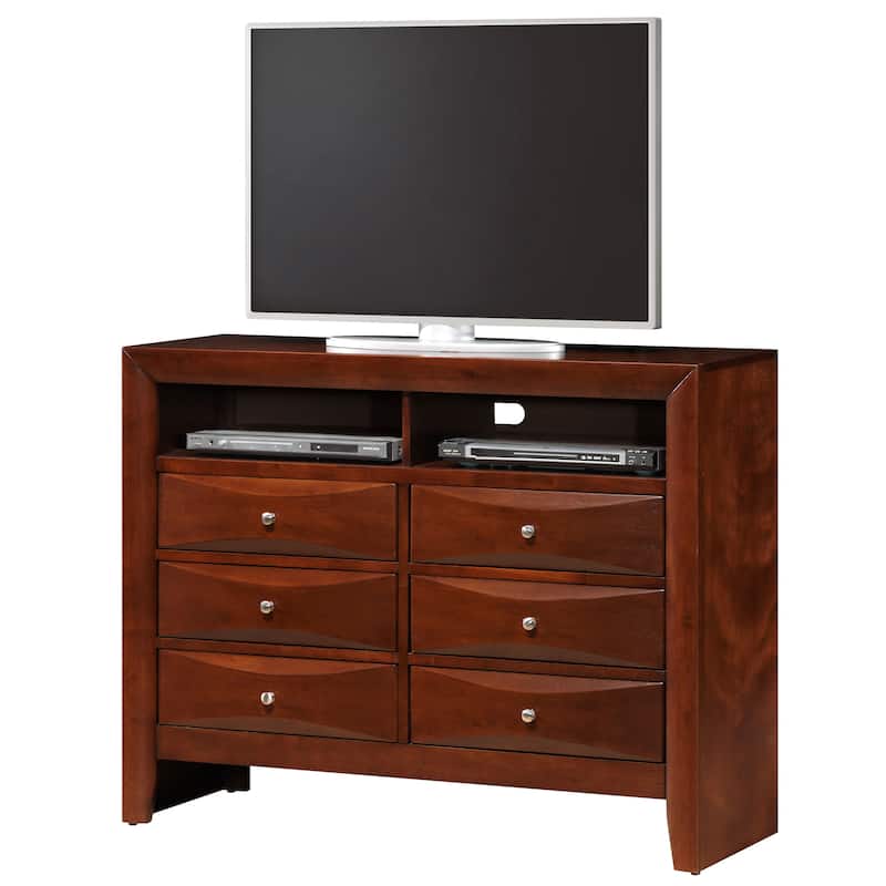 Marilla Wood Media Chest - Cherry
