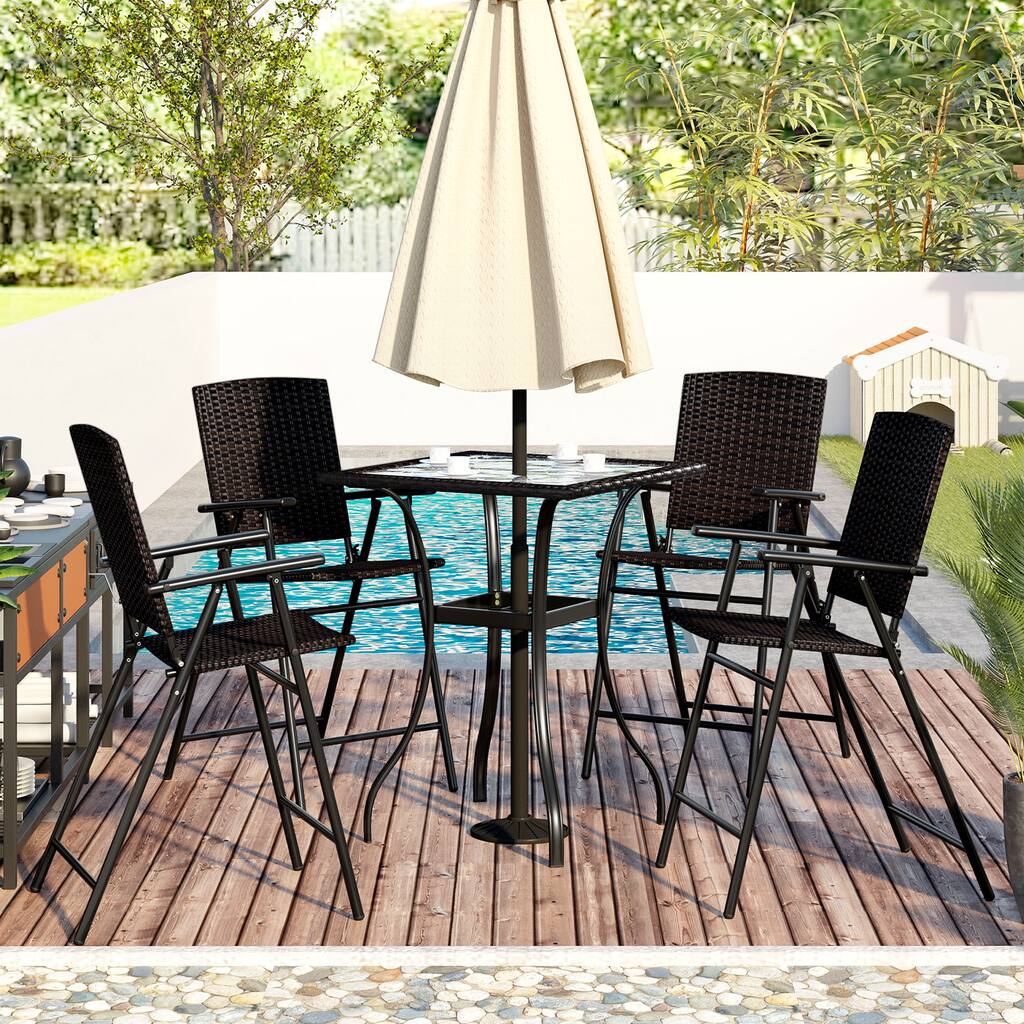 5-Piece Counter Height Dining Table Set