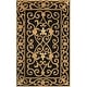 preview thumbnail 45 of 128, Safavieh Hand-hooked Chelsea Cherrelle Country Oriental Wool Rug 2'6" x  4' - Black - Runner/Rectangle