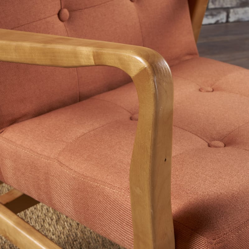 Fabric Mid-Century Club Chair