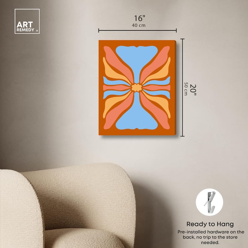 Conception de Fleurs Canvas by Art Remedy, Gallery Wrapped