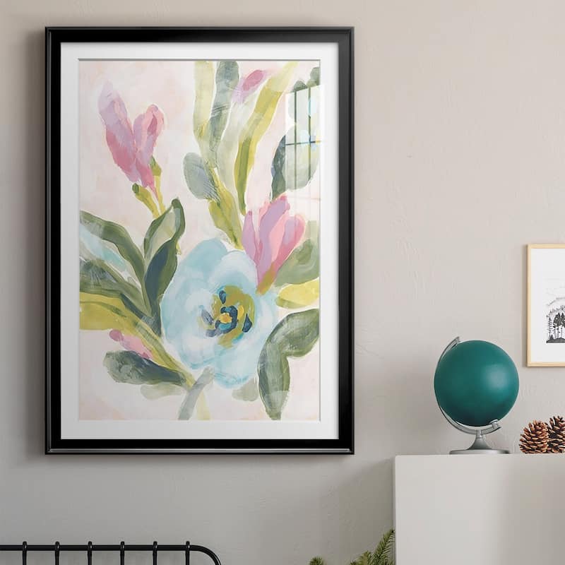 Floral Breeze Fresco II Premium Framed Print - Ready to Hang