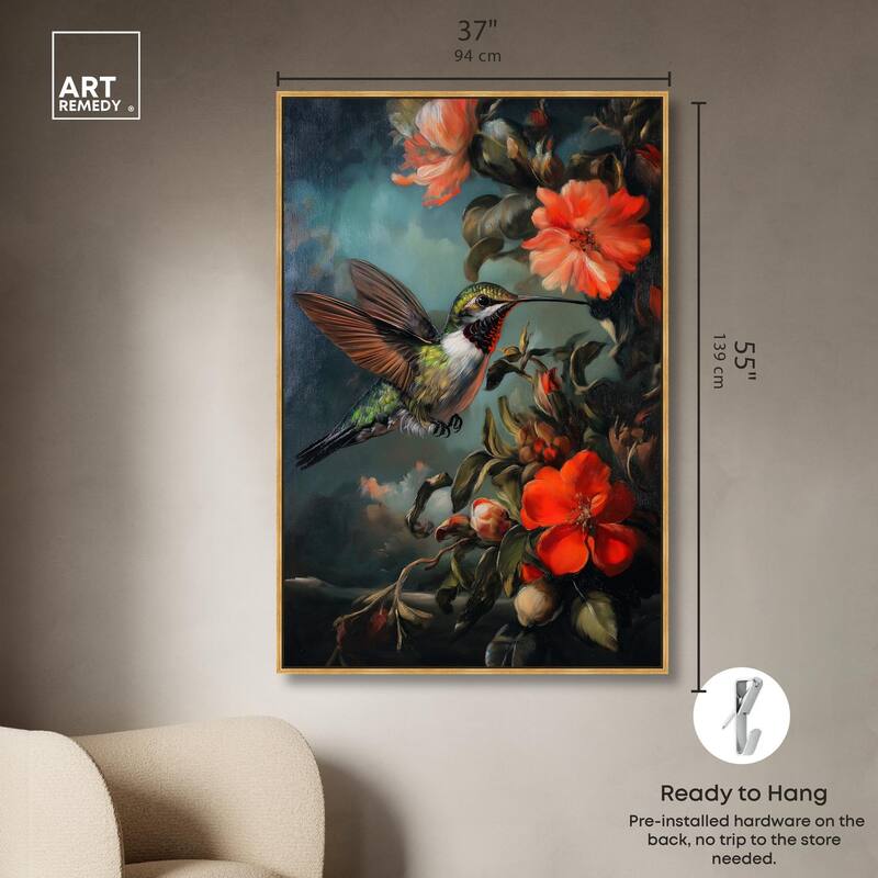 Whirring Wings II Canvas by Art Remedy