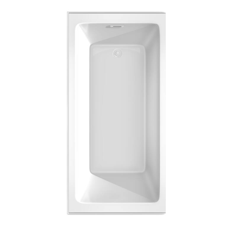 Wyndham Collection WCBTW16632R Grayley 66" Three Wall Alcove Acrylic