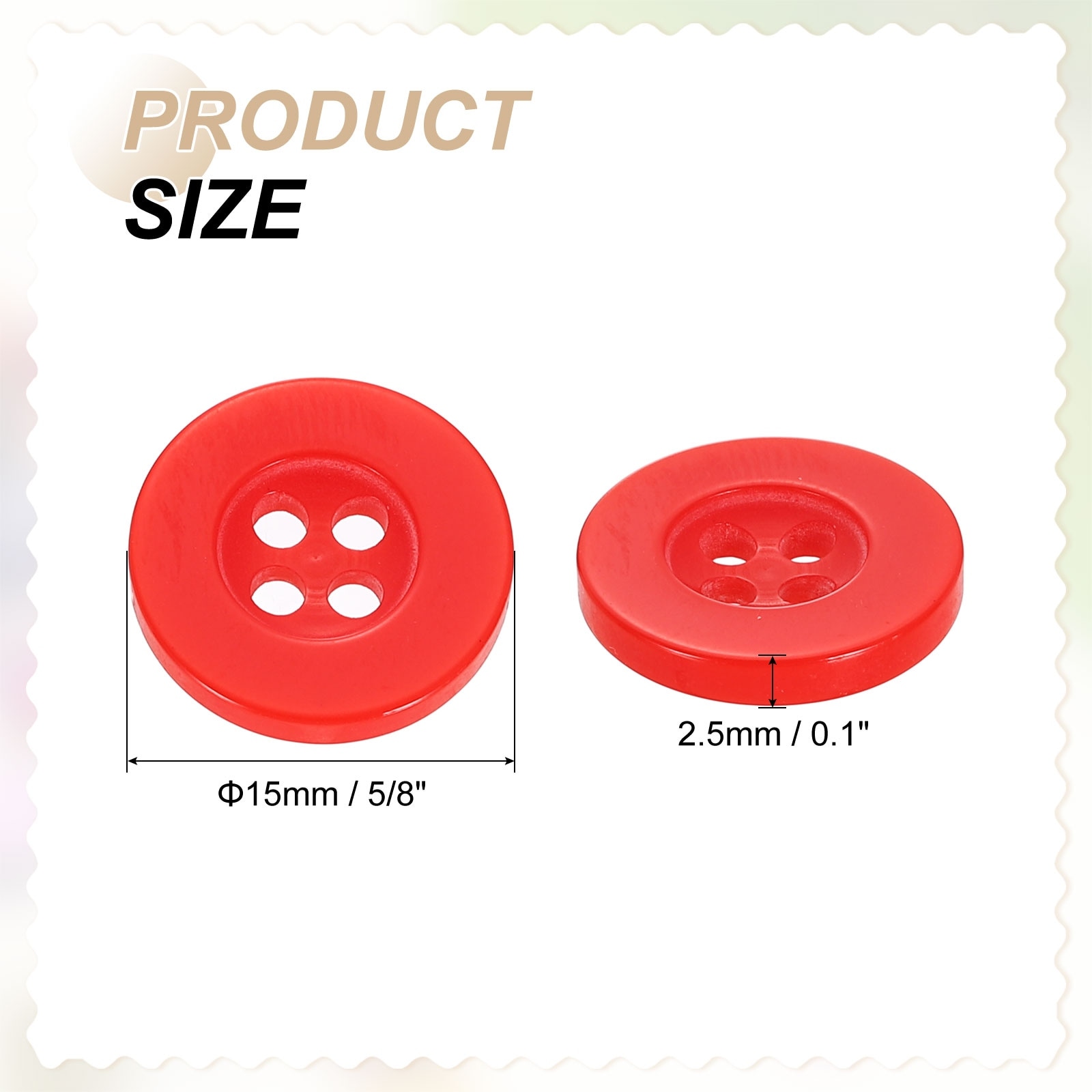 Sewing Buttons Resin Round Flat Craft Replacement Buttons for Sewing Clothing