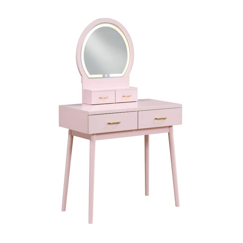 Beautiful Vanity Dresser with Mirror and Stool Set Storage Drawers Bedroom Furniture 1pc