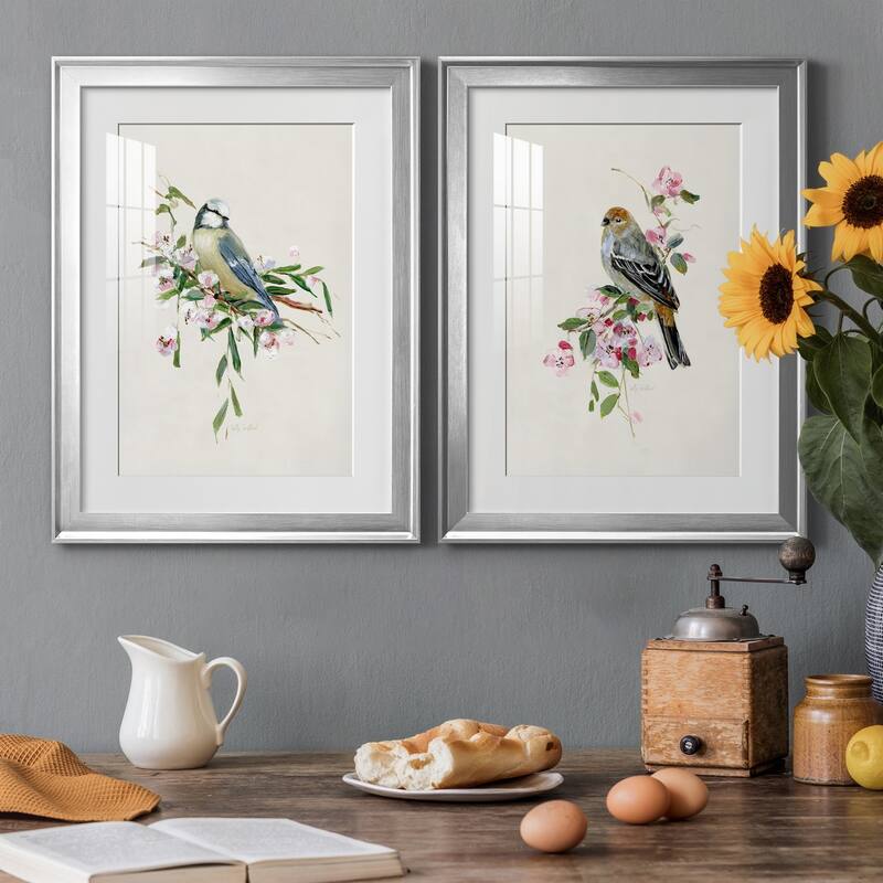 Spring Song Blue Bird Premium Framed Print - Ready to Hang