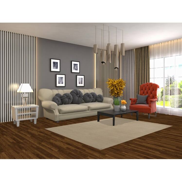 Gabbeh Modern Rug Hand-Knotted Contemporary Wool Carpet - 4'9"x 6'7"