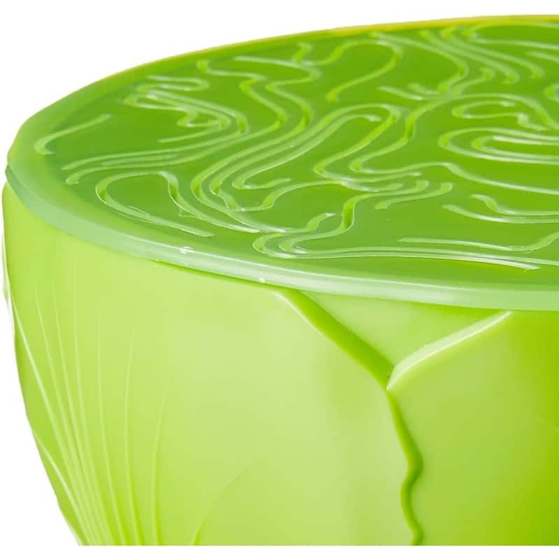 Hutzler Salad Saver Storage Bowl with Lid - Keeps Lettuce, Spinach & Kale Fresh Longer