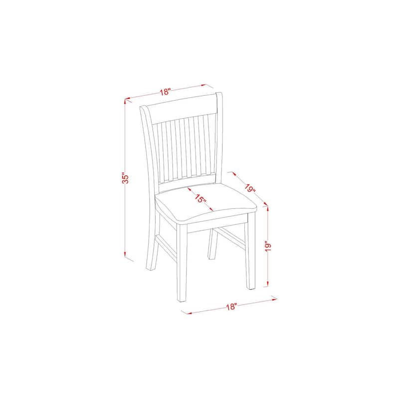 Square Dining Set - 36 Inch Kitchen Table with 2 Linen Chairs - Oak Finish