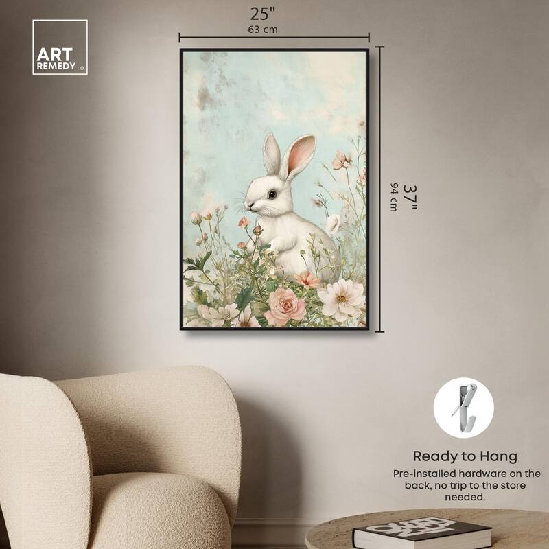 Easter Bunny Canvas by Art Remedy