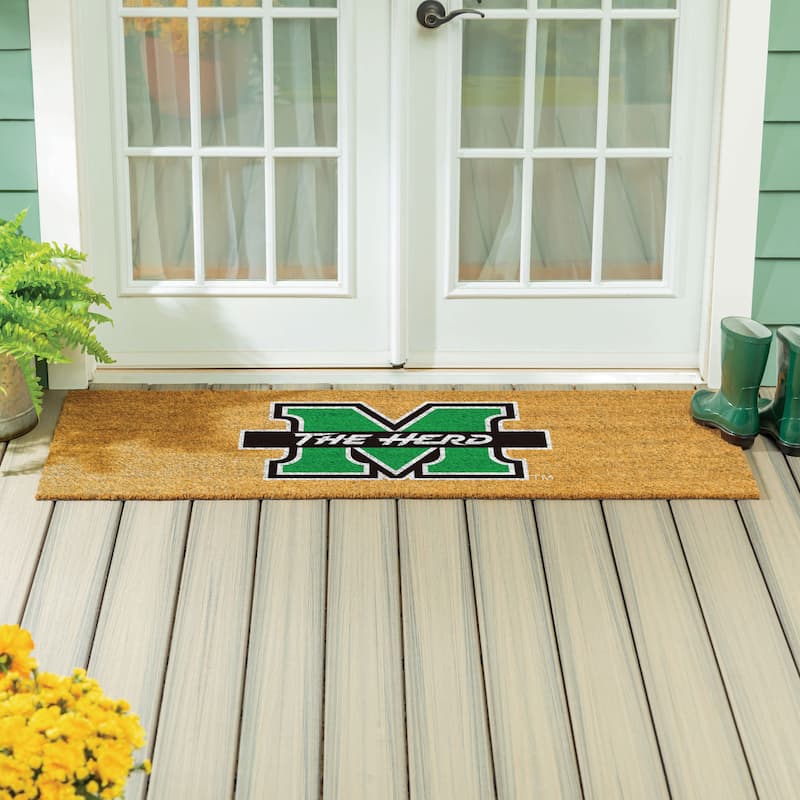 Marshall University Full Color Indoor/Outdoor Coir Mat
