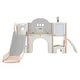 preview thumbnail 16 of 16, Kids Slide Playset Structure 9 in 1,Spaceship Set with Slide,Arch Tunnel,Ring Toss,Drawing Whiteboard,Basketball Hoop