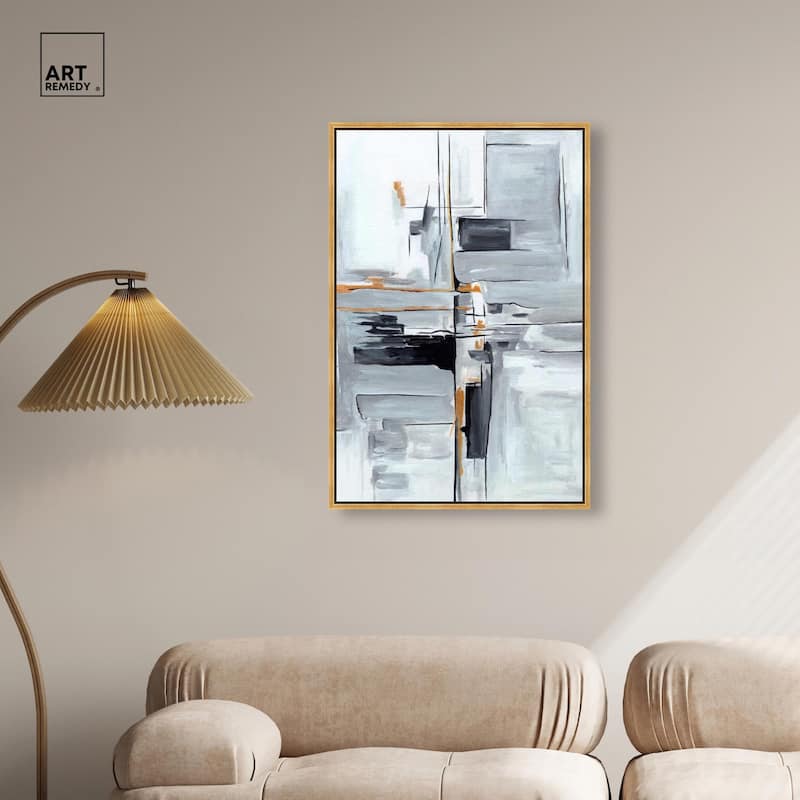 Elegant Grey Shades II Canvas by Art Remedy